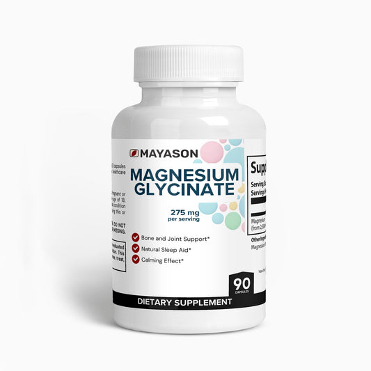 Premium Magnesium Glycinate Formula – Gentle on Stomach – Calm / Recovery & Wellness 90 caps