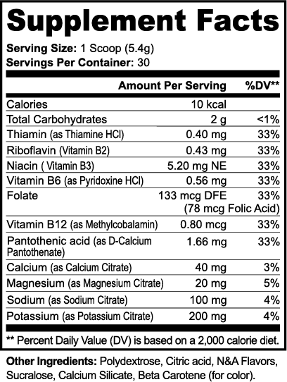 Premium Electrolyte Lemonade Hydration - Clean Energy Drink Mix - Muscle Support / All-Day Endurance Formula 162g